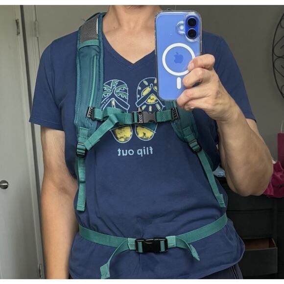 Embark 14 L Hydration Backpack Padded Shoulder Straps Turquoise Teal *Read* - Picture 10 of 16